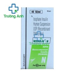 Wosulin - N 40IU/ml x 10ml - Thuốc điều trị đái tháo đường của Ấn Độ