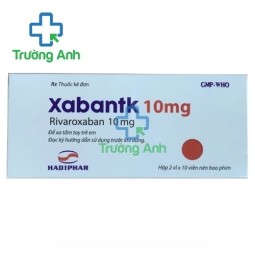 Xabantk 10mg Hadiphar - Thuốc dụ phòng đột quỵ 