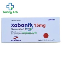 Xabantk 15mg Hadiphar - Thuốc điều trị thuyên tắc huyết khối tĩnh mạch