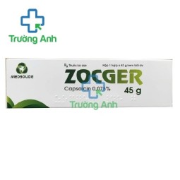 Zocger Cream 45g - Capsaicin 0,075% Medipharco