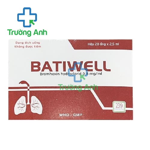 Batiwell - Hỗ trợ điều trị nhiễm khuẩn đường hô hấp hiệu quả