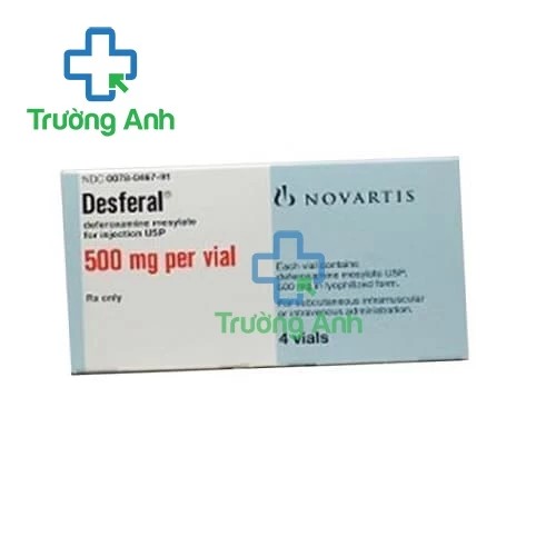 Desferal 500mg - Thuốc điều trị thừa sắt hiệu quả của Novartis
