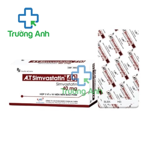 A.T Simvastatin 40 - Thuốc điều trị tăng cholesterol máu