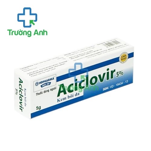 Aciclovir 5% HD Pharma - Thuốc điều trị và phòng nhiễm Herpes simplex