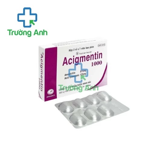 Acigmentin 1000mg - Thuốc điều trị nhiễm trùng, nhiễm khuẩn hiệu quả