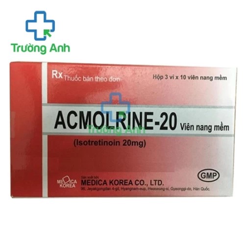 Acmolrine - 20 Soft Capsule - Thuốc điều trị mụn trứng cá hiệu quả của Hàn Quốc