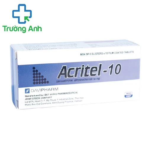 ACRITEL-10 - Thuốc chống dị ứng hiệu quả của Davipharm