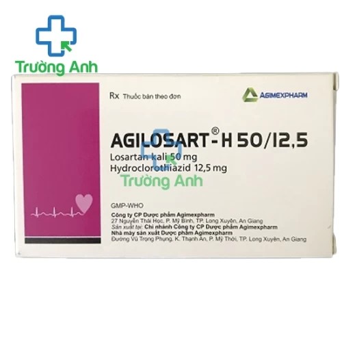 Agilosart -H50/12,5 - Thuốc điều trị tăng huyết áp vô căn hiệu quả của Agimexpharm