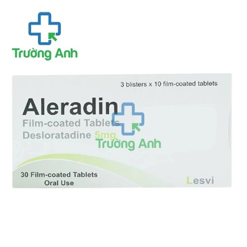 Aleradin - Thuốc điều trị viêm mũi dị ứng, mề đay hiệu quả của Lesvi