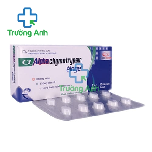 Alphachymotrypsin Éloge - Thuốc chống phù nề, chống viêm