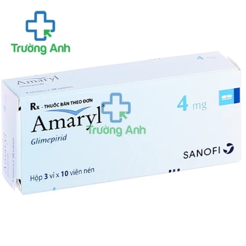 Amaryl 4mg - Thuốc kiểm soát tình trạng tăng đường huyết hiệu quả của Sanofi