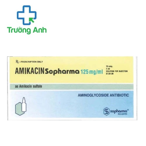 Amikacin 125mg/ml Sopharma - Thuốc điều trị nhiễm khuẩn hiệu quả