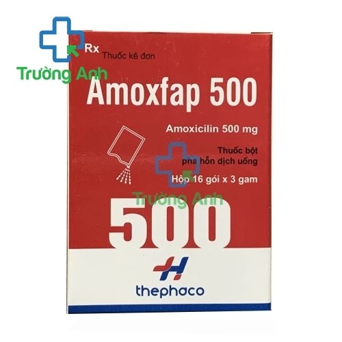 Amoxfap 500 Thephaco - Thuốc điều trị các viêm, nhiễm khuẩn