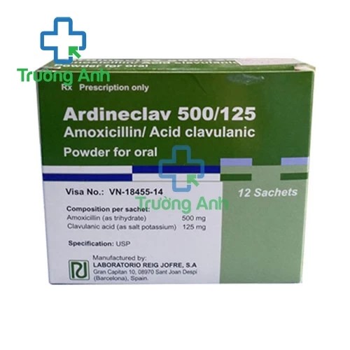 Ardineclav 500/125 - Thuốc điều trị nhiễm khuẩn hiệu quả của Tây Ban Nha