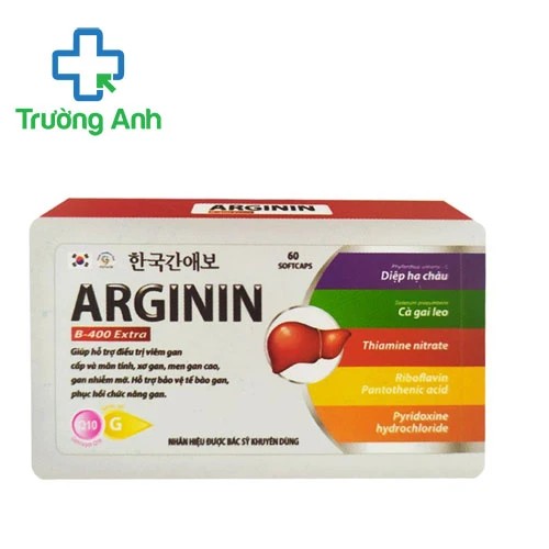 Arginin B-400 Extra USA Pharma - Hỗ trợ tăng cường chức năng gan hiệu quả