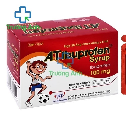 A.T Ibuprofen (ống) - Thuốc hạ sốt, giảm đau, chống viêm