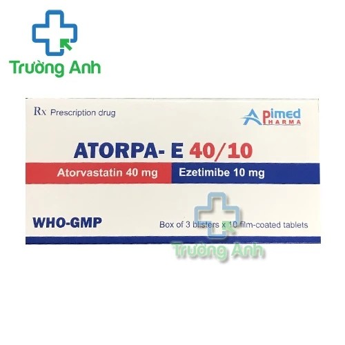 Atorpa- E 40/10 - Thuốc phòng ngừa bệnh tim mạch hiệu quả