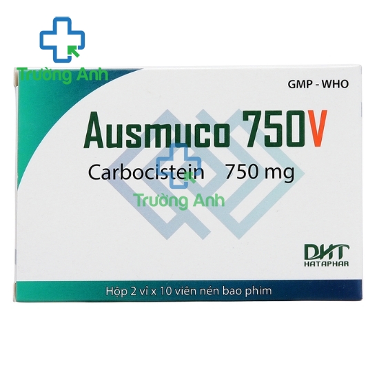 Ausmuco 750V - Thuốc điều trị rối loạn tiết dịch hô hấp của Hataphar