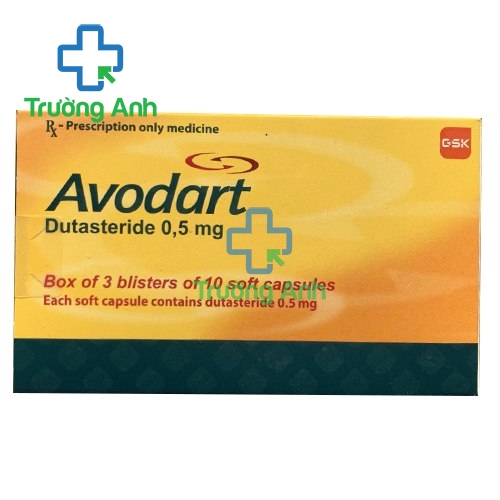 Avodart 0,5mg - Thuốc điều trị phì đại tuyến tiền liệt lành tính