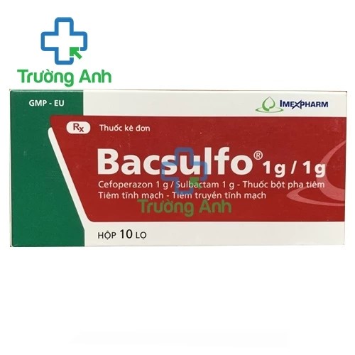 Bacsulfo 1g/1g - Thuốc điều trị bệnh nhiễm khuẩn của Imexpharm