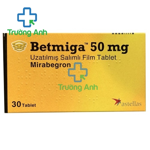 Betmiga 50mg Astellas Pharma - Thuốc điều trị hội chứng bàng quang tăng động của Astellas