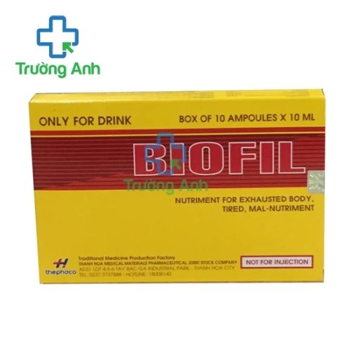 Biofil Thephaco (10 ống) - Giúp tăng cường sức khỏe, ăn ngon ngủ ngon hiệu quả