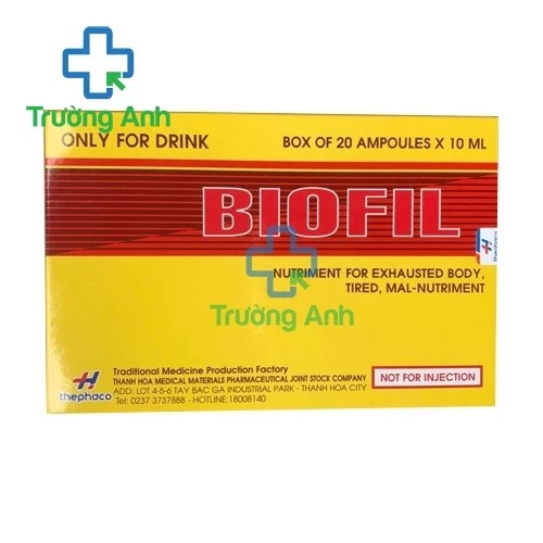 Biofil Thephaco (20 ống) - Giúp bổ sung dinh dưỡng cho cơ thể