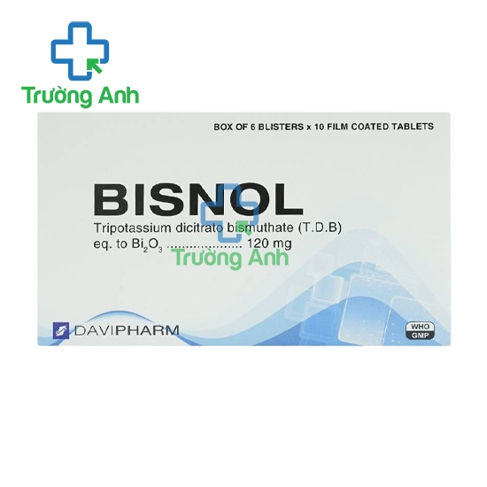 BISNOL Davipharm - Thuốc điều trị viêm loét dạ dày - tá tràng