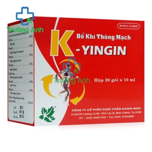 BỔ KHÍ THÔNG MẠCH K-YINGIN- Giúp bổ khí huyết, hoạt huyết hiệu quả của Khang Minh