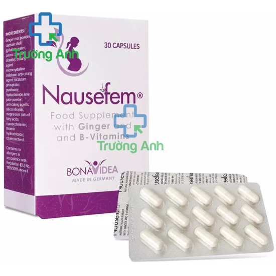 Nausefem - Hỗ trợ giảm tình trạng buồn nôn, nghén thai kỳ hiệu quả