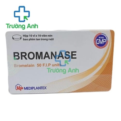 Bromanase - Thuốc điều trị phù nề, sưng, viêm hiệu quả của Mediplantex