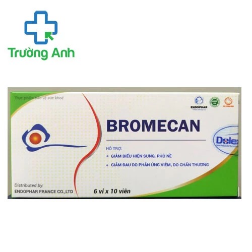 Bromecan Dolexphar - Hỗ trợ kháng viêm, giảm phù nề hiệu quả