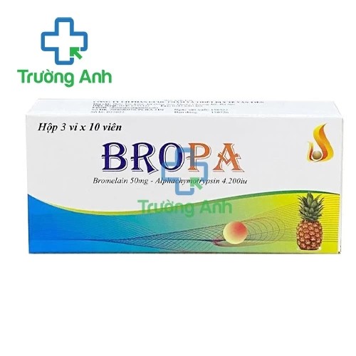 Bropa Vantienphar - Viên ngậm hỗ trợ điều trị viêm nhiễm, phù nề hiệu quả