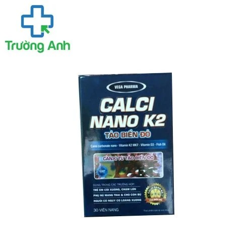 Calci nano K2 Tảo biển đỏ - Giúp bổ sung canxi, vitamin D3 hiệu quả