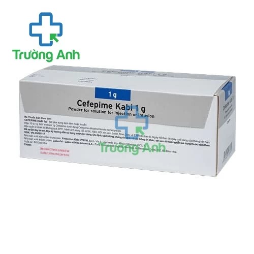 Cefepime Kabi 1g - Thuốc điều trị nhiễm khuẩn nặng hiệu quả của Bồ Đào Nha