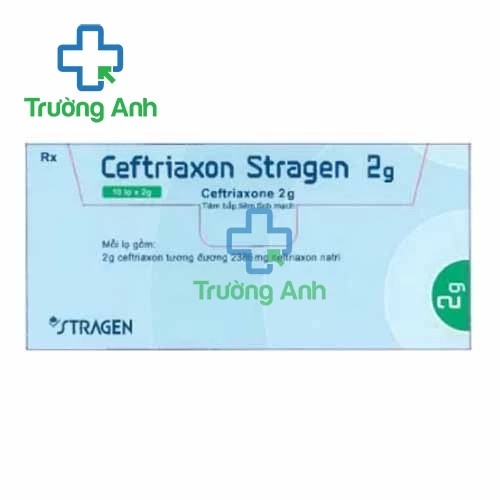 Ceftriaxon Stragen 2g - Thuốc điều trị nhiễm khuẩn hiệu quả