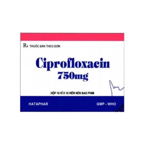 Ciprofloxacin 750mg - Thuốc điều trị nhiễm khuẩn của Hataphar
