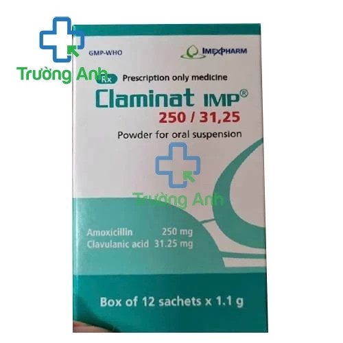 Claminat 250mg/31,25mg - thuốc chống viêm hiệu quả