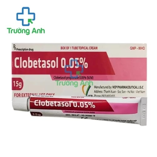 Clobetasol 0.05% VCP - Thuốc điều trị viêm da hiệu quả (10 hộp)
