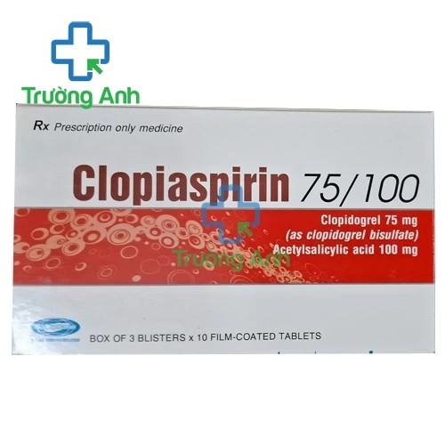 Clopiaspirin 75/100 Savipharm - Thuốc dự phòng xơ vữa động mạch