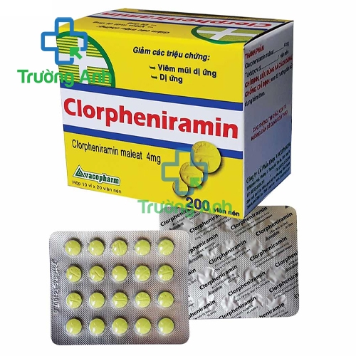 Clorpheniramin 4mg Vacopharm (500 viên) - Thuốc điều trị viêm mũi dị ứng hiệu quả
