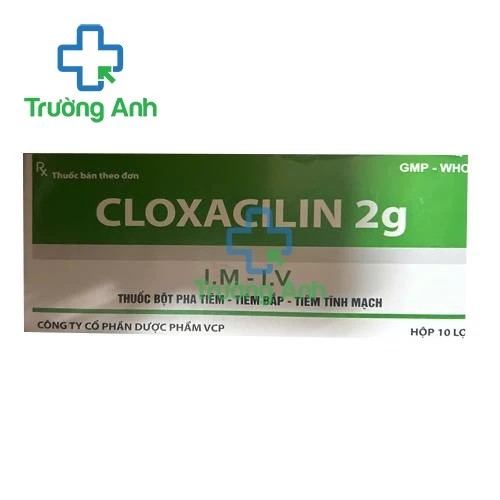 Cloxacilin 2g VCP - Thuốc điều trị nhiễm khuẩn nặng hiệu quả