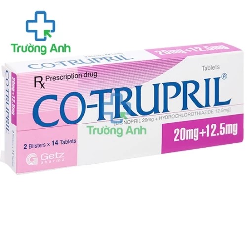 Co-Trupril 20mg + 12,5mg - Thuốc điều trị tăng huyết áp của Pakistan