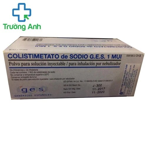 Colistimetato de sodio G.E.S 1 MUI - Thuốc điều trị nhiễm khuẩn của Genfarma
