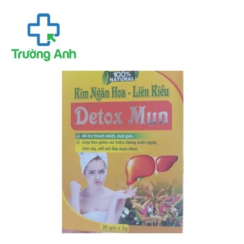 Detox Mụn Kim Ngân Hoa Liên Kiều - Hỗ trợ thanh nhiệt, giải độc mát gan