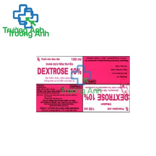 Dextrose 10% 500ml Vioser - Thuốc điều trị thiếu hụt carbohydrat hiệu quả