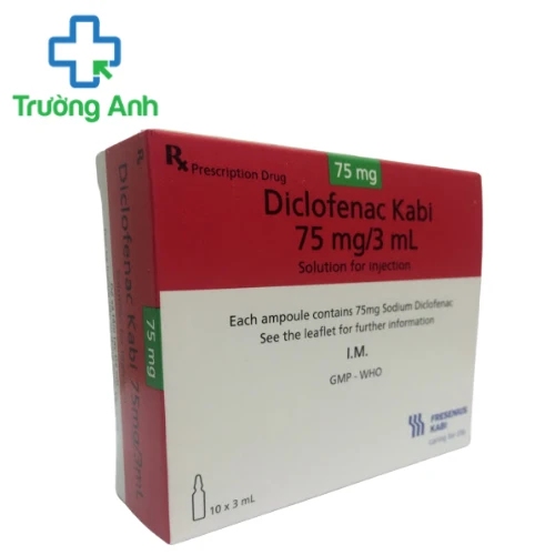 Diclofenac Kabi 75mg/3ml - Thuốc điều trị viêm khớp mạn, thoái hóa khớp
