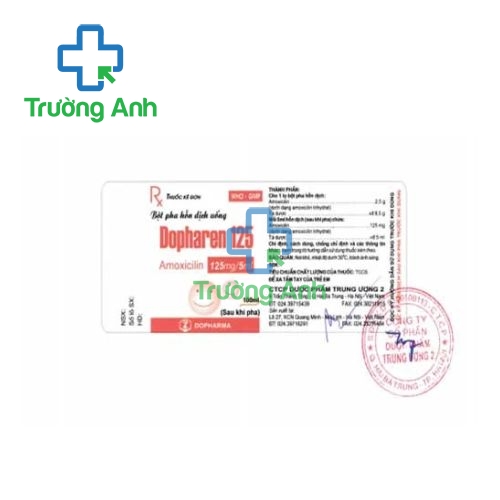 Dopharen 125 - Thuốc điều trị nhiễm khuẩn của dược phẩm TW 2