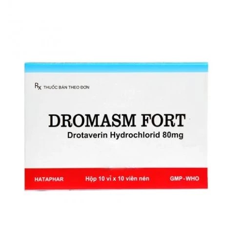 Dromasm fort - Thuốc điều trị chứng co thắt dạ dày - ruột của Hataphar