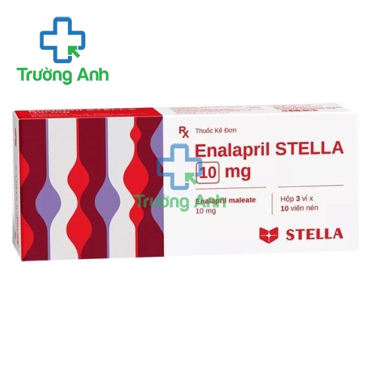 Enalapril Stella 10mg - Thuốc điều trị cao huyết áp vô căn hiệu quả